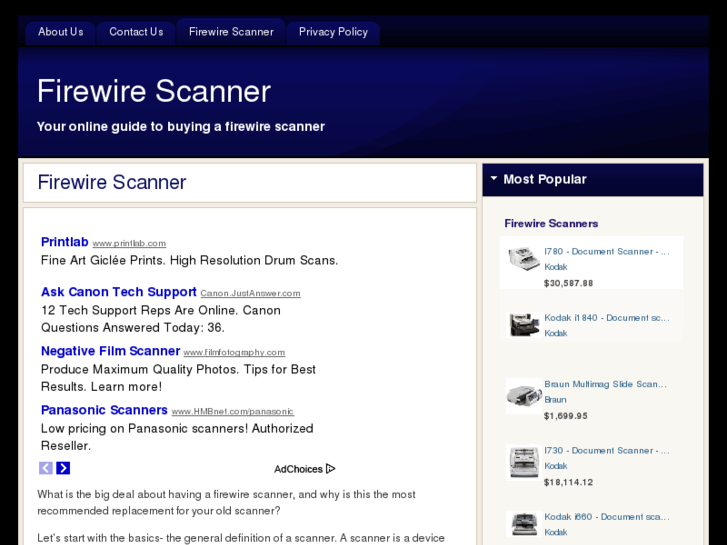 www.firewirescanner.net