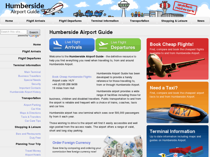 www.humberside-airport-guide.co.uk