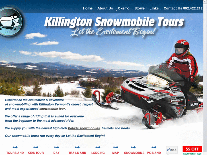 www.killingtonsnowmobiletours.com