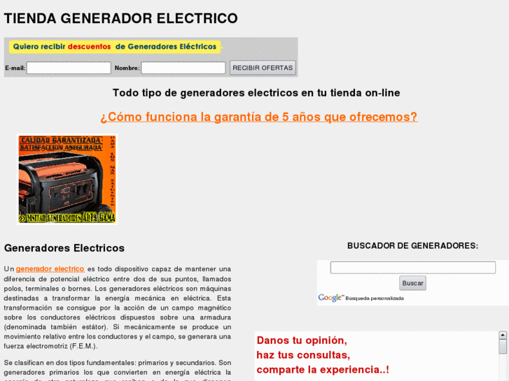 www.tiendageneradorelectrico.es