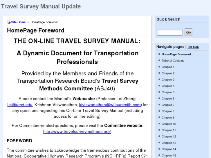 www.travelsurveymanual.org