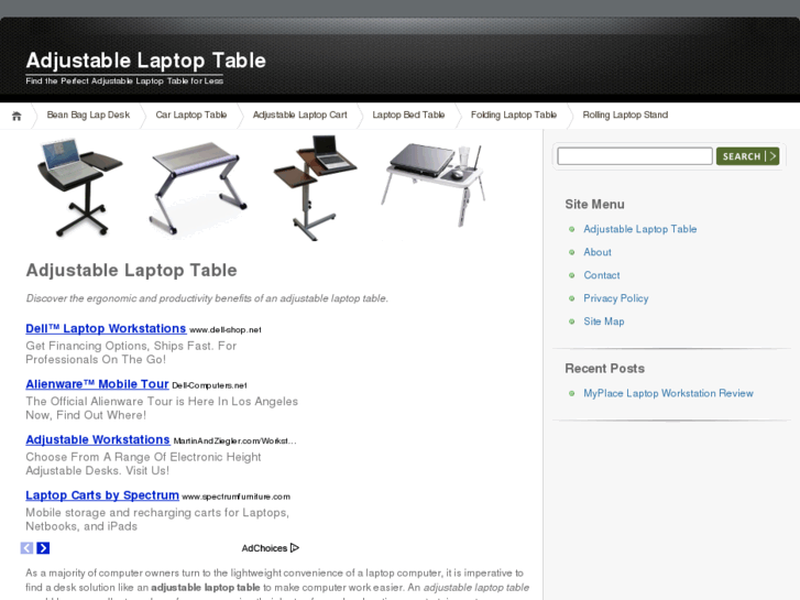 www.adjustablelaptoptable.com