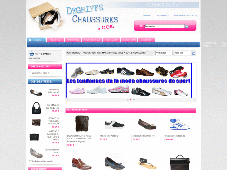 www.degriffe-chaussures.com