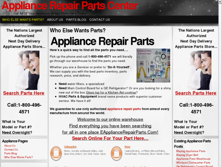 www.eappliancerepairparts.com