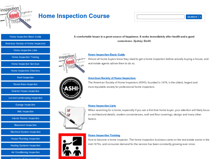 www.homeinspectioncourse.net