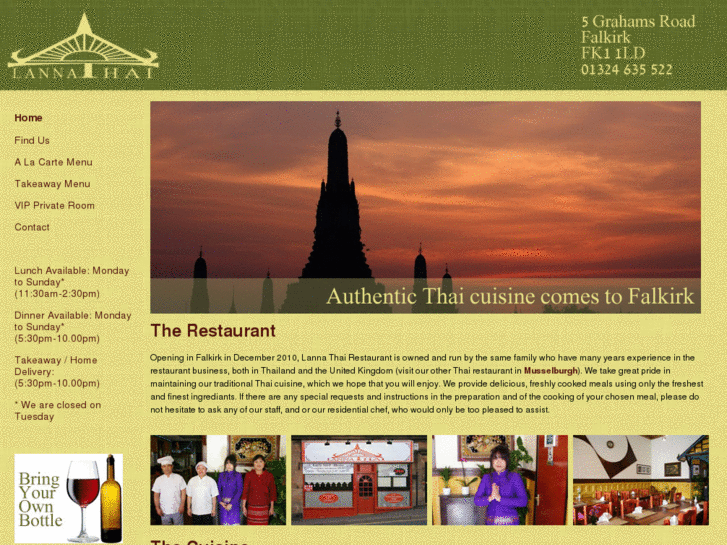 www.lannathairestaurant.co.uk