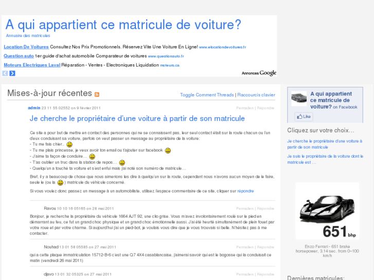 www.qui-a-cette-matricule.com