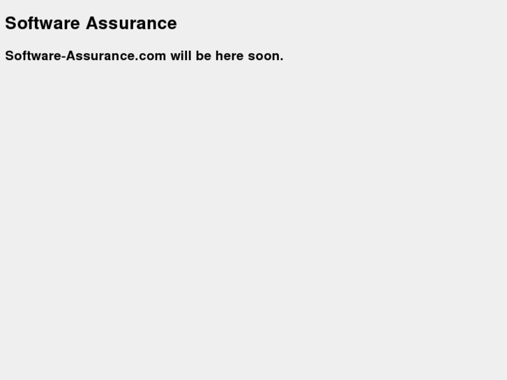 www.software-assurance.com