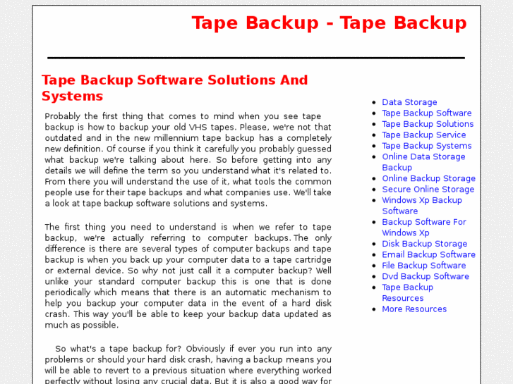 www.tapebackupware.com