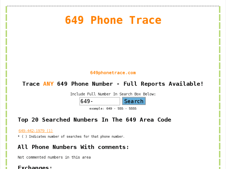 www.649phonetrace.com