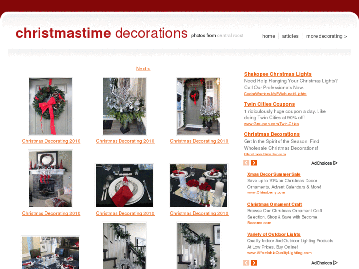 www.christmastimedecorations.com