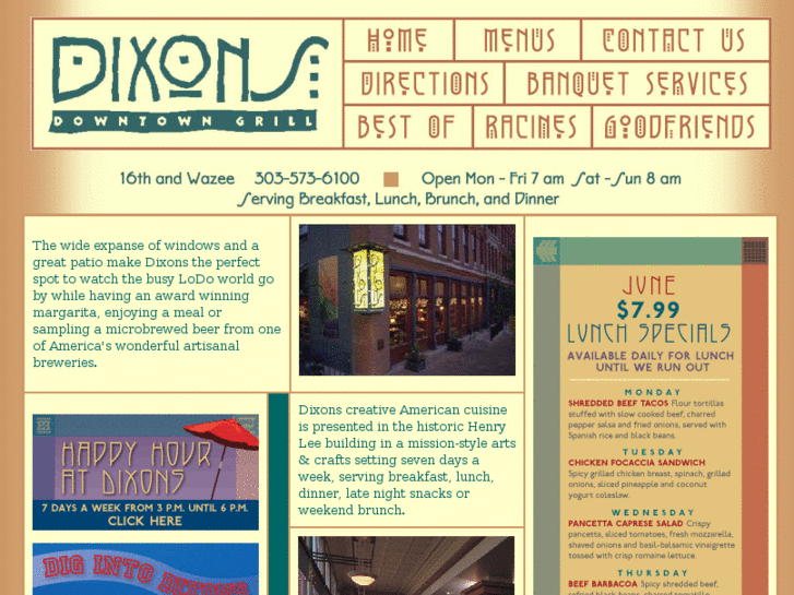 www.dixonsrestaurant.com