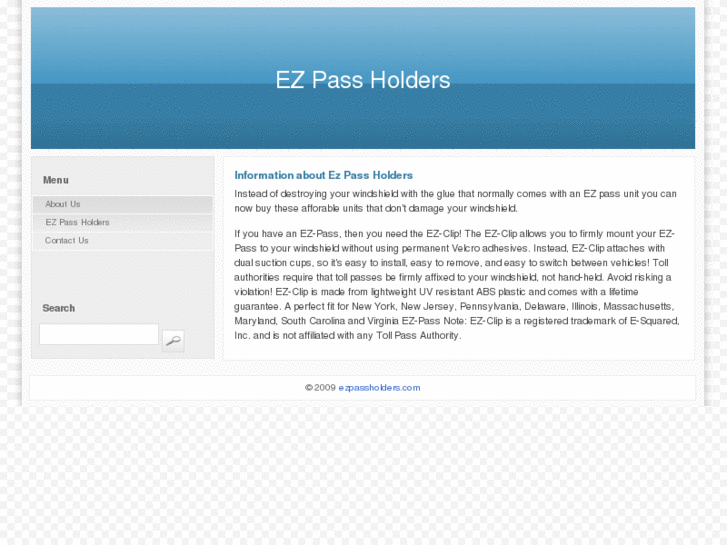 www.ezpassholders.com