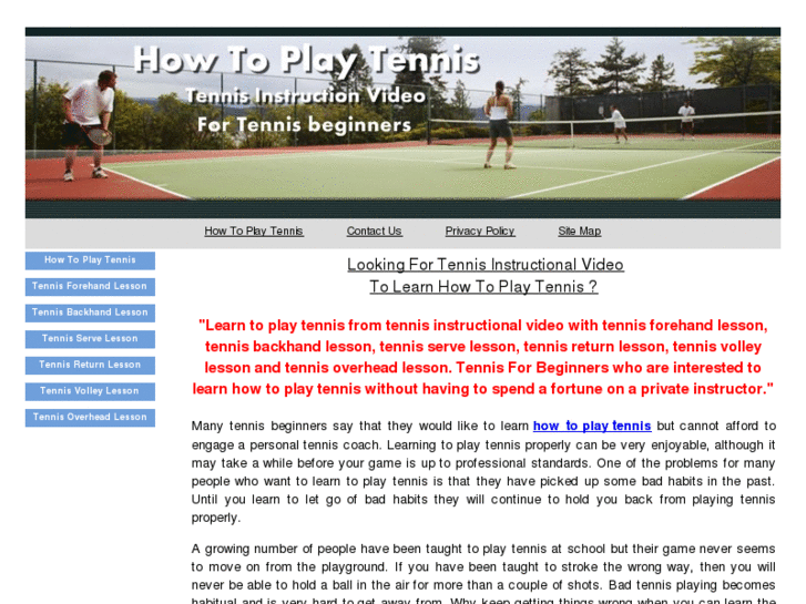 www.learnhowtoplaytennis.info