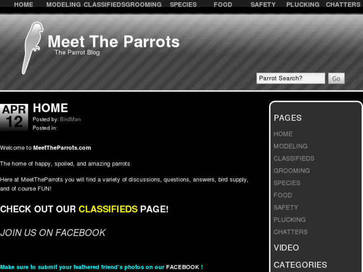 www.meettheparrots.com