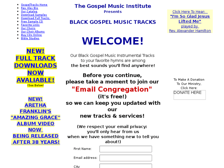 www.gospelmusictracks.info