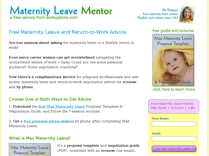 www.maternityleavementor.com