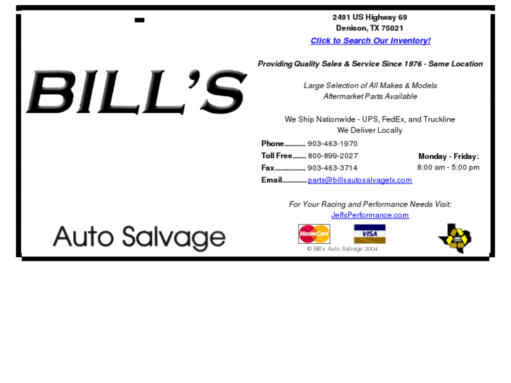 www.billsautosalvagetx.com