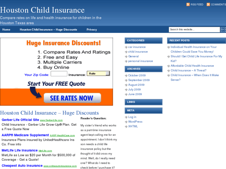 www.houstonchildinsurance.com