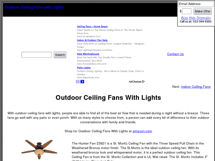 www.outdoorceilingfanswithlights.com