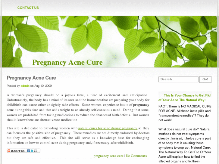 www.pregnancyacnecure.com