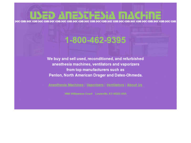 www.usedanesthesiamachine.com