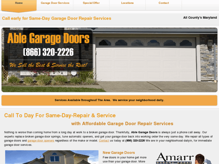 www.ablegaragedoorsmd.com