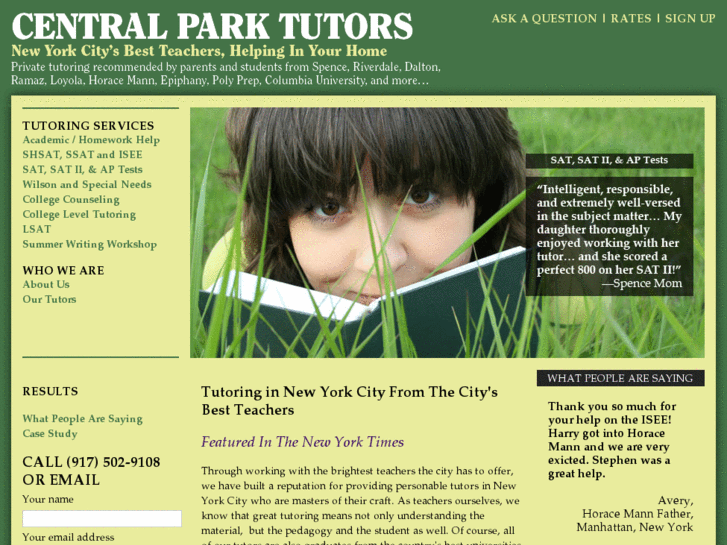 www.centralparktutors.com