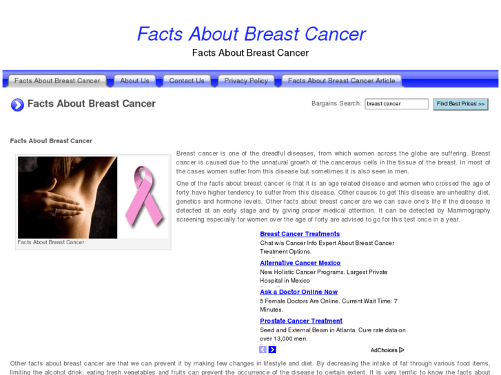 www.factsaboutbreastcancer.org