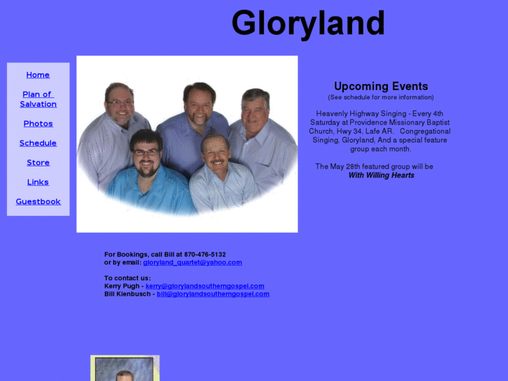 www.glorylandsoutherngospel.com