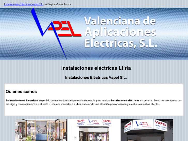 www.instalacioneselectricasvapel.com