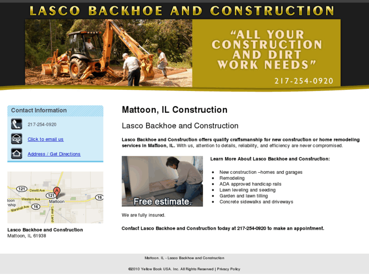www.lascobackhoeandconstruction.com