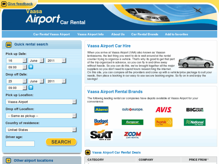 www.vaasaairportcarhire.com