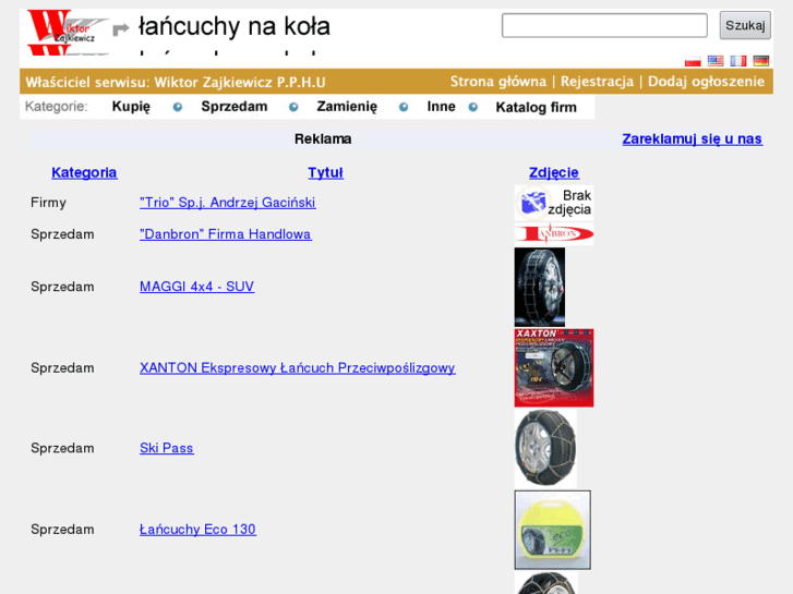 www.lancuchysniegowe.pl
