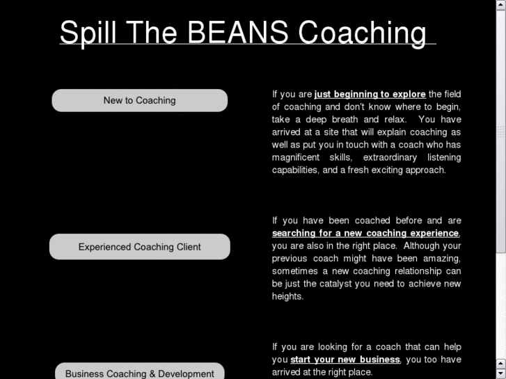 www.spillthebeanscoaching.com