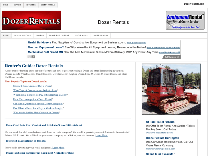 www.dozerrentals.com