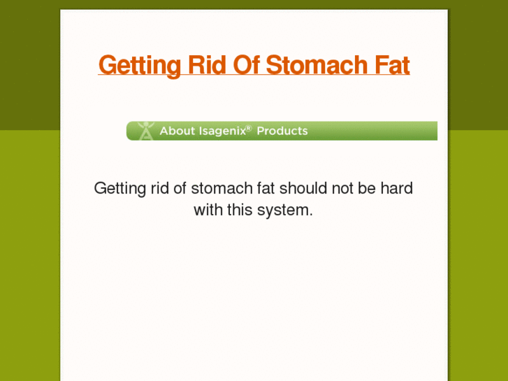 www.gettingridofstomachfat.org