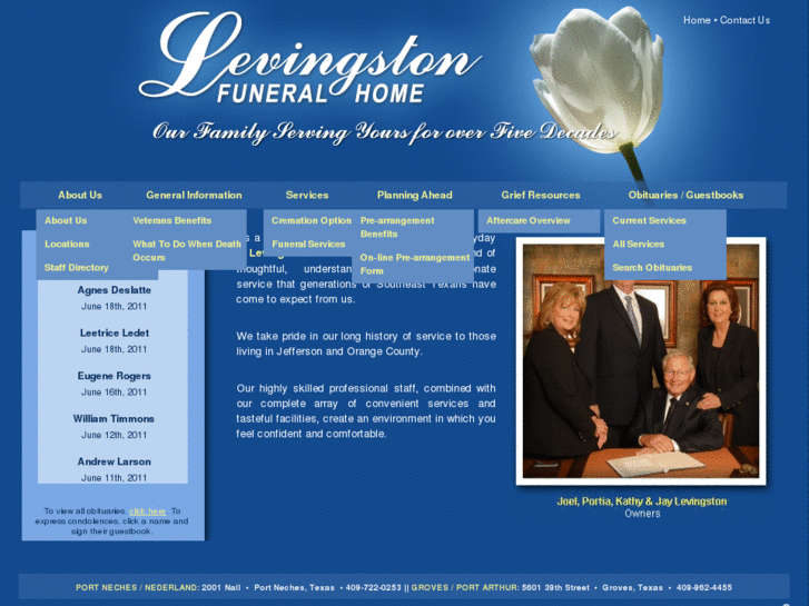 www.levingstonfuneralhome.com