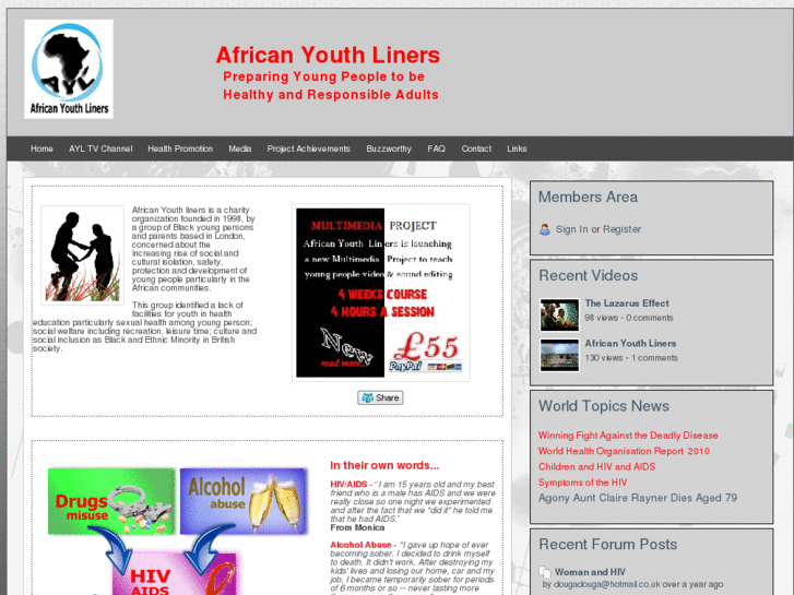 www.africanyouthliners.org