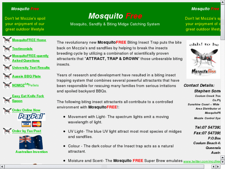 www.mosquitofree.biz