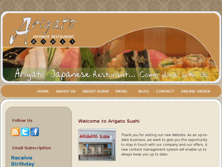 www.arigatosushi.com