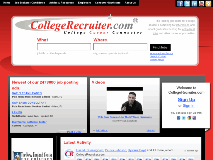 www.collegerecruiter.com