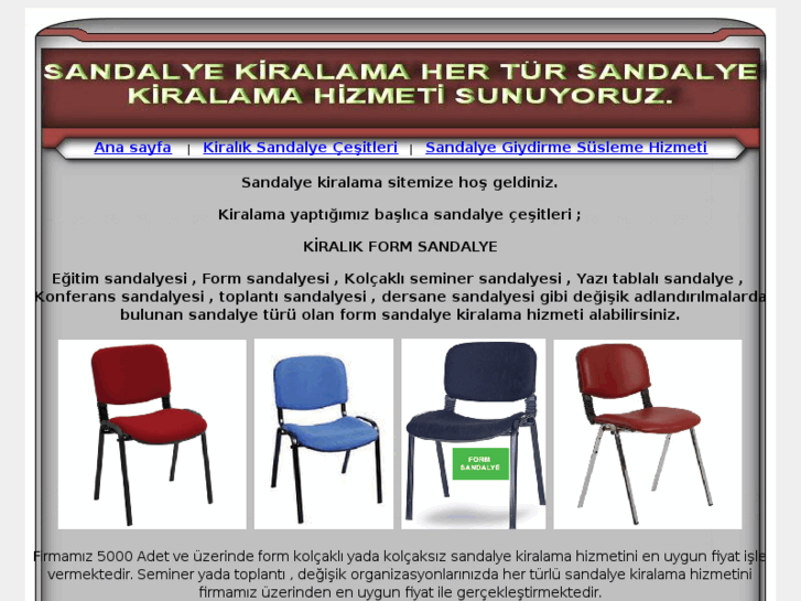 www.kolcaklisandalyekiralama.com