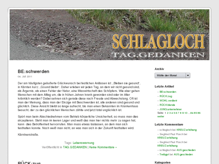 www.schlagloch.at