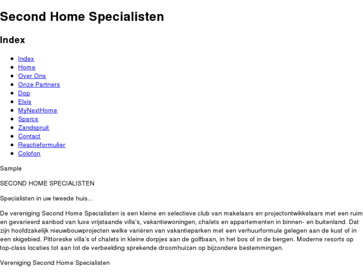 www.secondhomespecialisten.nl