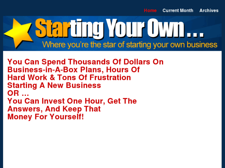 www.starting-your-own.com