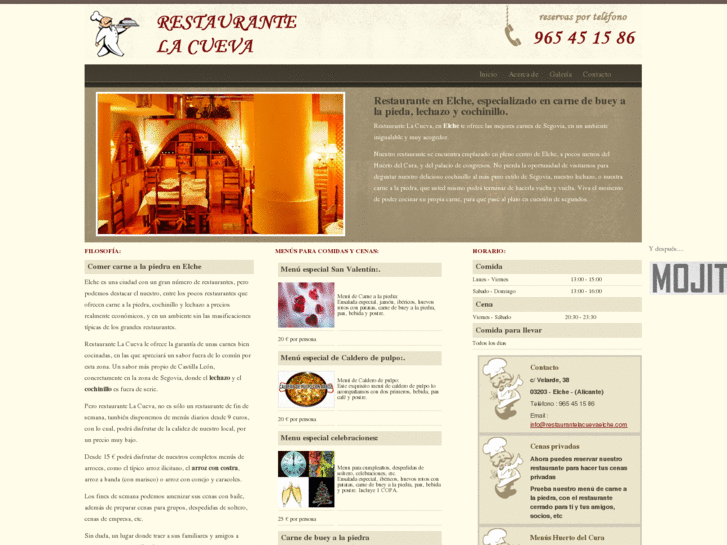 www.restaurantelacuevaelche.com