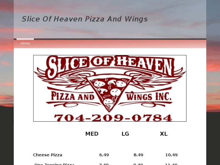 www.sliceofheavenpizzaandwings.com