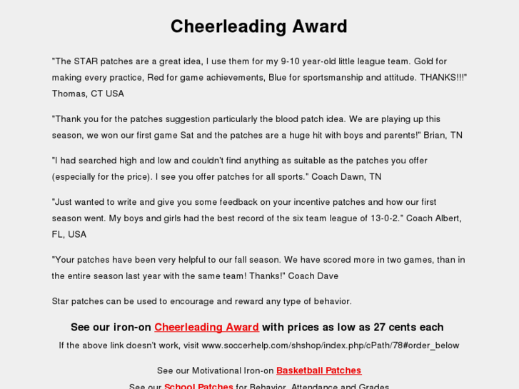 www.cheerleadingaward.net