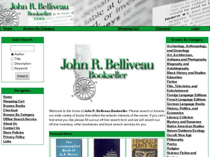 www.johnrbelliveaubookseller.com